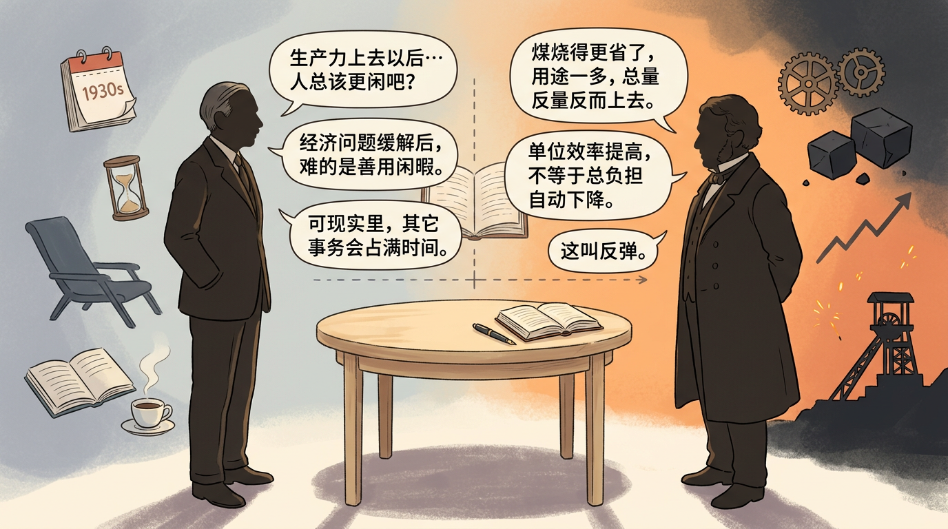 历史隐喻:凯恩斯与杰文斯对话