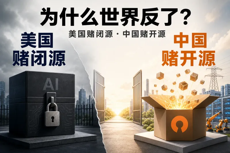 为什么世界反了？美国赌闭源，中国赌开源